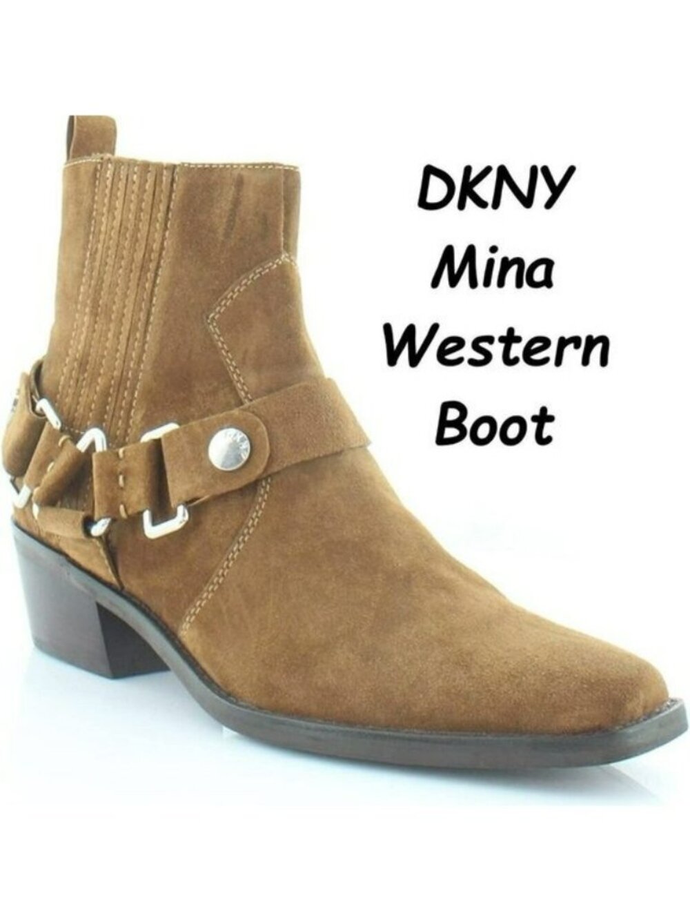 DKNY Mina Western Boots, SZ 7 & 8, NWOB